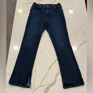 Express Skyscraper High Rise Dark Blue Women's Jeans - Comfort Stretch